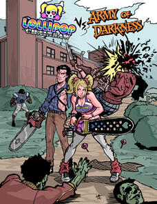 Lollipop Chainsaw and The Army of Darkness Cover Concept
