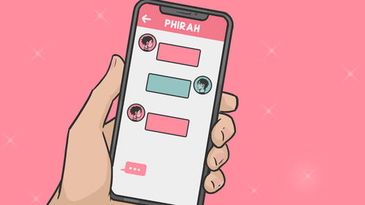 Phone and Chatbubbles