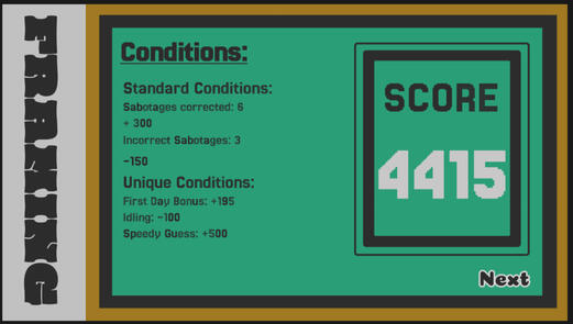 Framed Results Screen